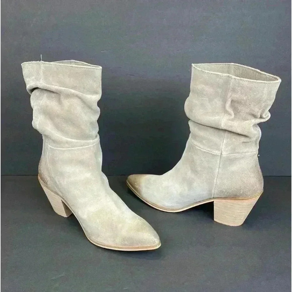 Cleo + Wolf Womens Dani Taupe Leather Pointed Toe Cowgirl Western Boots sz 10 M - Picture 7 of 11